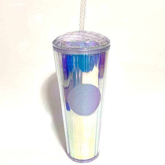 NEW Summer 2020 Starbucks Clear Iridescent Tumbler - Picture 6 of 15